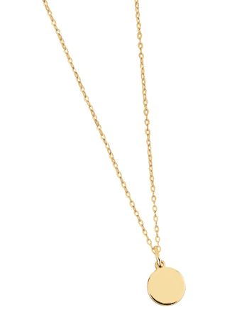 Lykka Casuals engravable personalized initial necklace gold plated