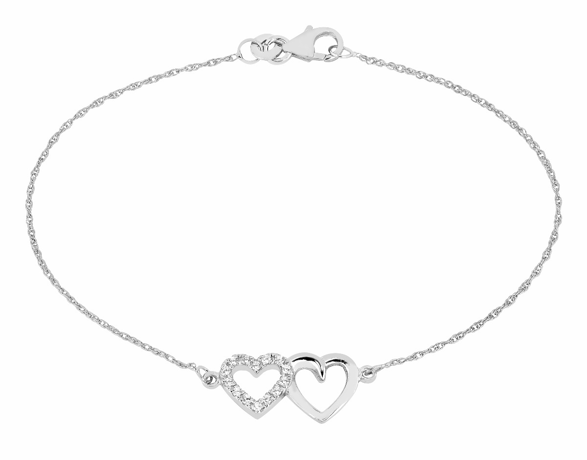 Lykka Hearts heart bracelet silver - watchesonline.com