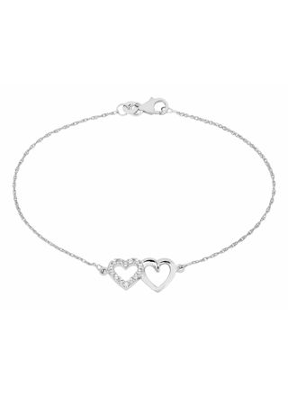 Lykka Hearts heart bracelet silver