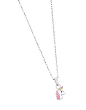 Lykka Symbols unicorn necklace silver