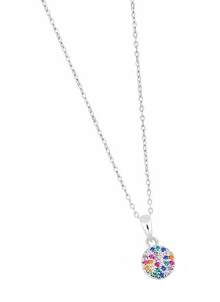 Lykka Casuals rainbow silver necklace