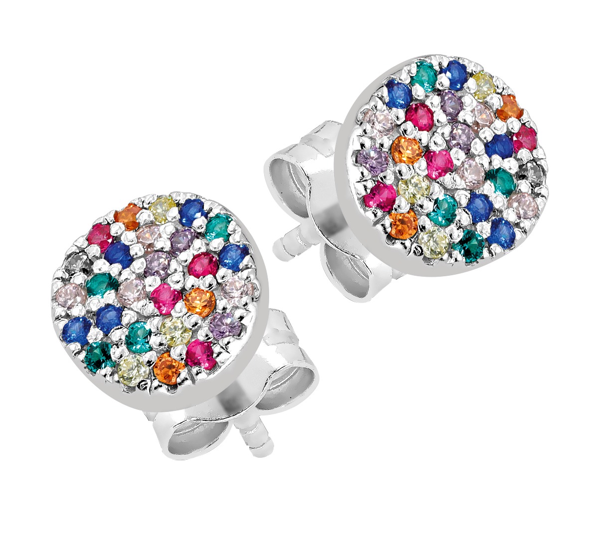 Lykka Casuals rainbow earrings silver