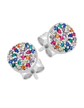Lykken Casuals rainbow earrings silver