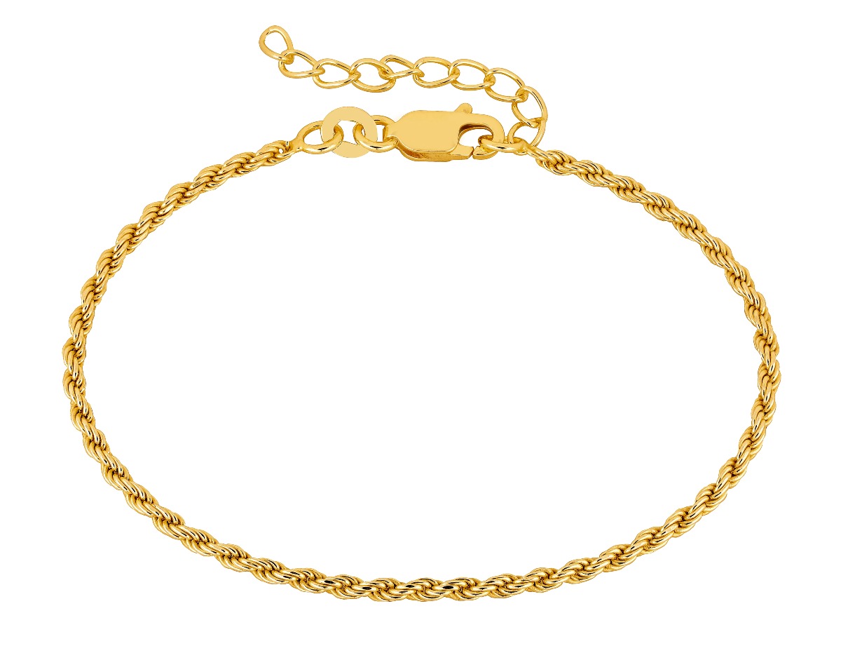 Lykka Basics gold plated rope chain bracelet