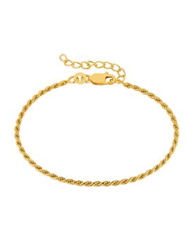 Lykken Basics gold plated rope chain bracelet