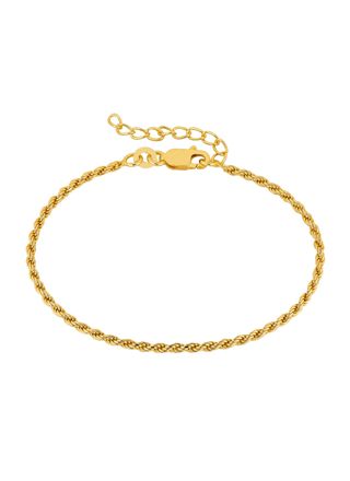 Lykka Basics gold plated rope chain bracelet