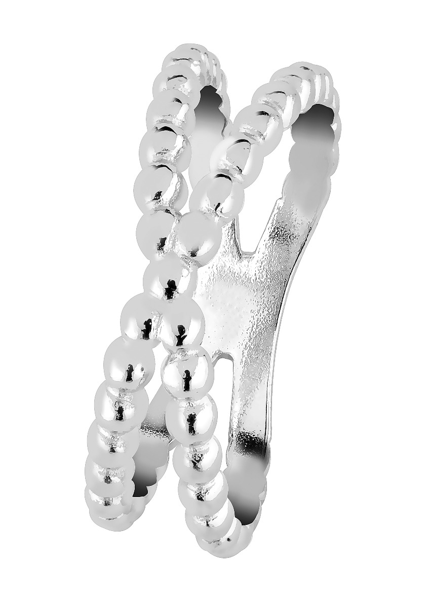 Lykka Casuals crossover silver ring