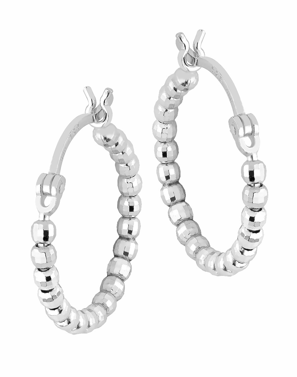 Lykka Casuals creole silver hoops