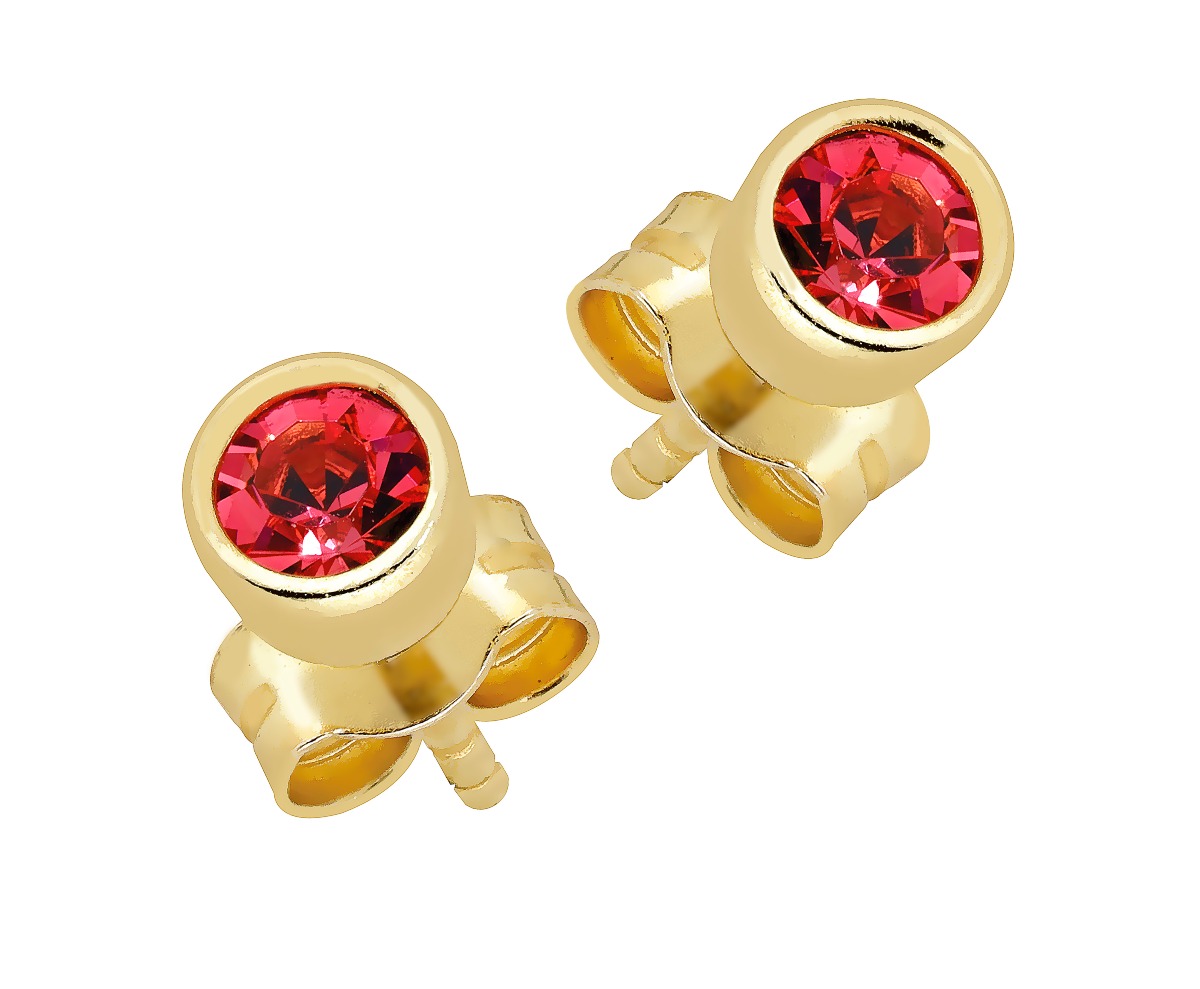 Lykka Casuals red stud earrings