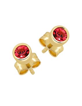 Lykken Casuals red stud earrings