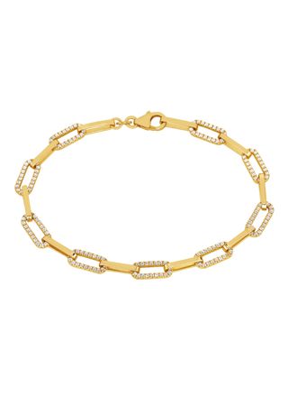 Lykka Casuals gold plated carabiner bracelet