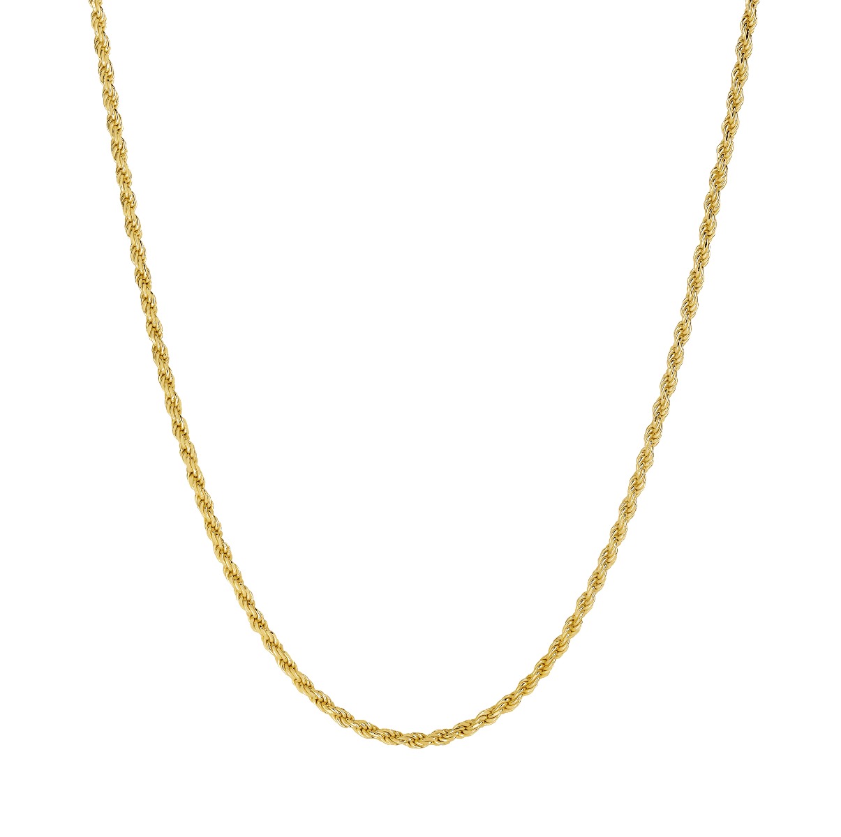 Lykka Basics gold plated rope chain necklace