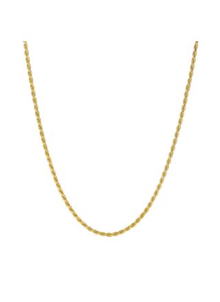 Lykka Basics gold plated rope chain necklace