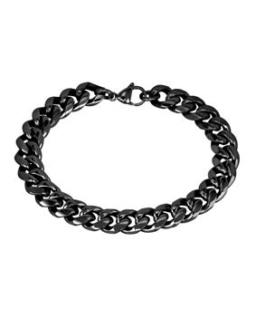 Lykken Strong cuban bracelet 8 mm black