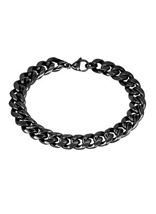 Lykka Strong cuban bracelet 10 mm black