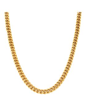 Lykka Strong cuban necklace 8 mm gold