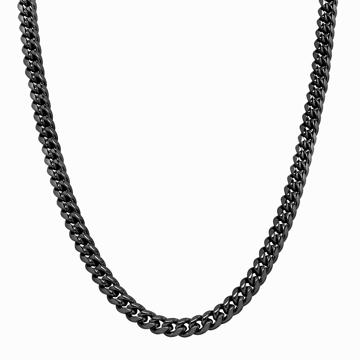 Lykka Strong cuban necklace 10 mm black 