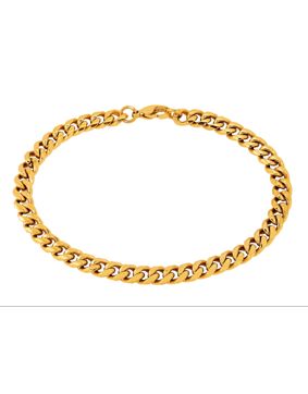 Lykken Strong cuban bracelet 6 mm gold