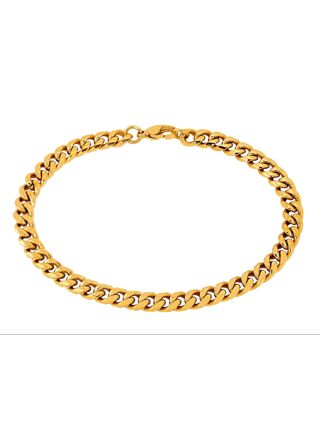Lykka Strong cuban bracelet 6 mm gold 