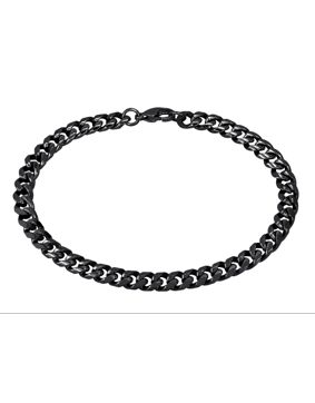 Lykken Strong cuban bracelet 6 mm black
