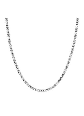 Lykka Strong cuban necklace 6 mm silver colored