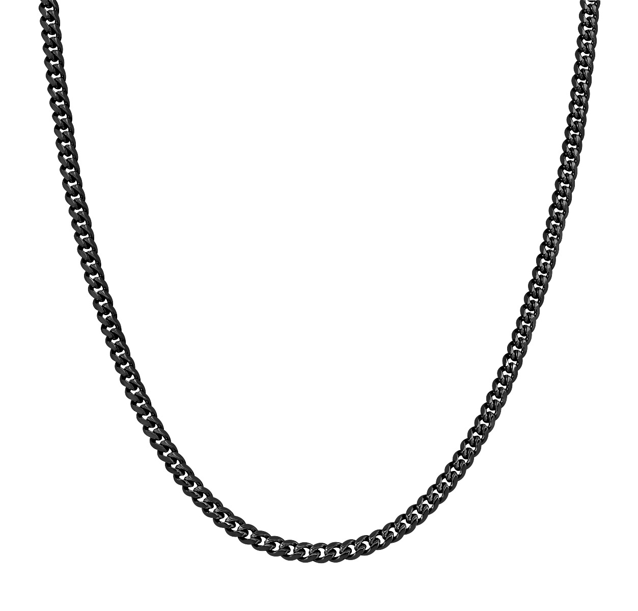 Lykka Strong cuban necklace 6 mm black 