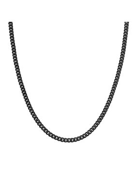 Lykka Strong cuban necklace 6 mm black