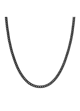 Lykka Strong cuban necklace 6 mm black 