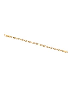 Lykken Strong figaro bracelet steel gold colored 20.5 cm