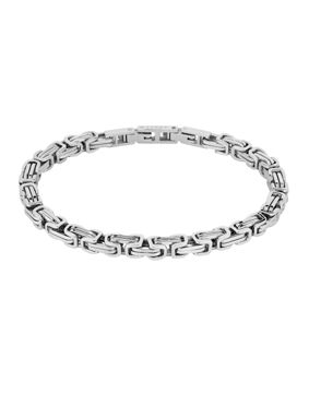 Lykken Strong byzantine bracelet steel 20.5 cm