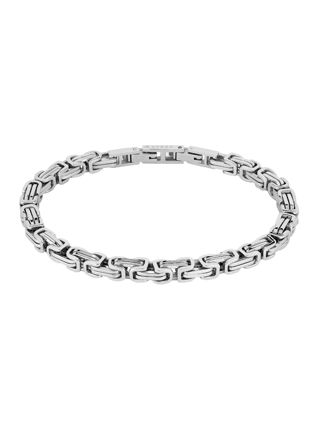 Lykka Strong byzantine bracelet steel 20.5 cm