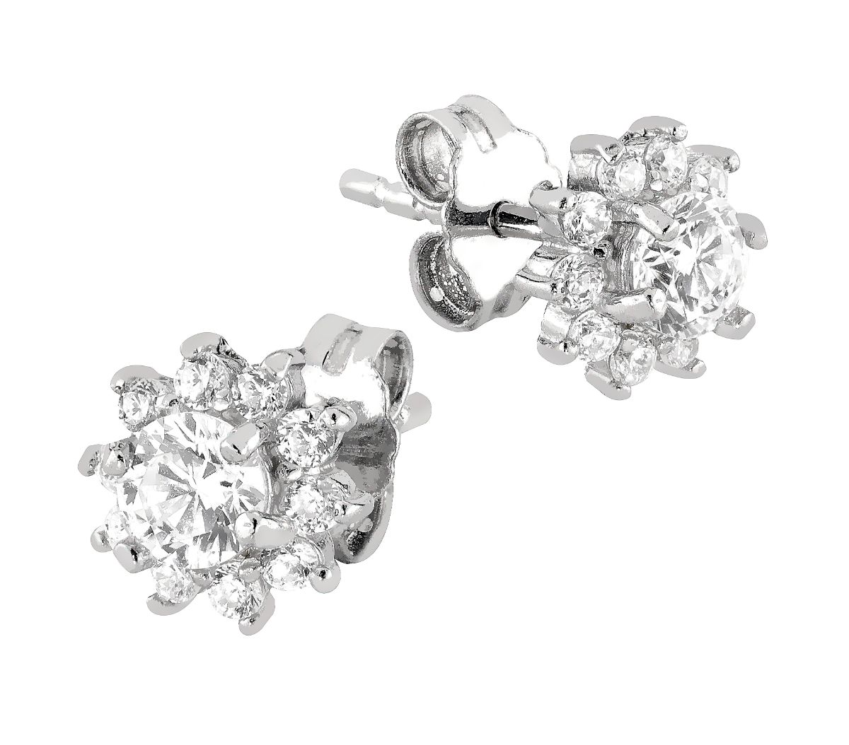 Lykka Casuals flower earrings silver  