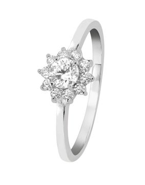 Lykken Casuals flower ring silver