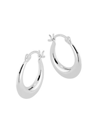 Lykka Casuals chunky silver hoops 19 mm