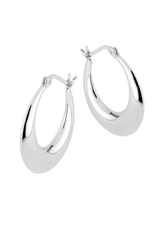 Lykka Casuals chunky silver hoops 26 mm