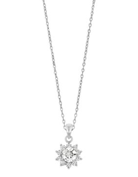 Lykken Casuals flower necklace silver