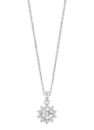 Lykka Casuals flower necklace silver