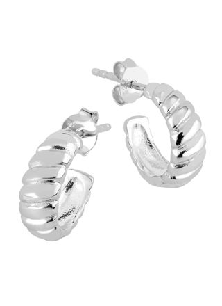 Lykka Casuals creole silver earrings 