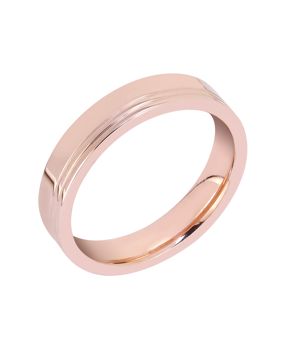 Lykken Trend rose gold toned steel ring