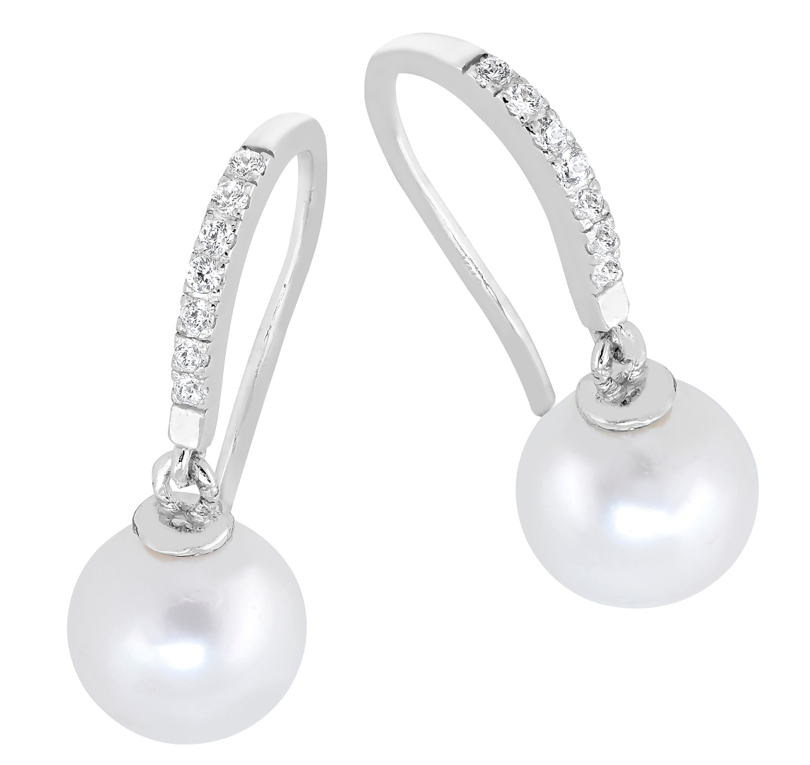 Lykka Pearls pearl earrings silver 