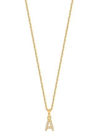 Lykka Symbols gold-plated Initials necklace silver