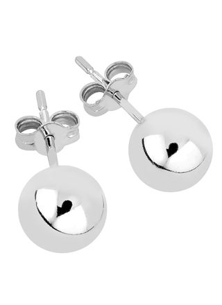 Lykka Casuals silver earrings 8 mm