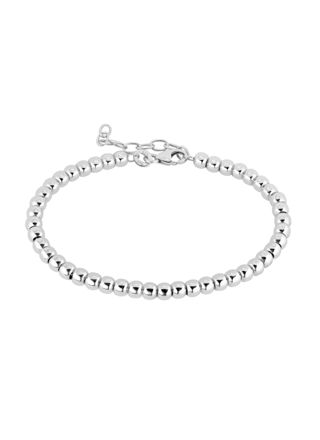 Lykka Casuals silver beaded bracelet 4mm 16+3cm