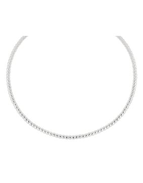 Lykken Casuals silver beaded necklace 4 mm 42 + 3 cm