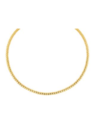 Lykka Casuals gold-plated silver beaded necklace 4mm 42 + 3 cm