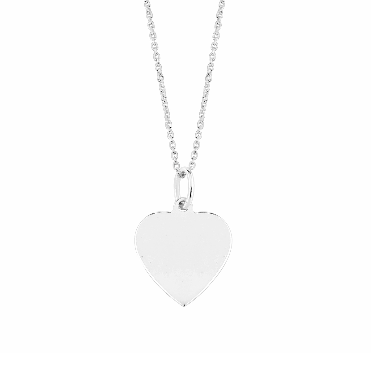 Lykka Hearts silver necklace engravable heart