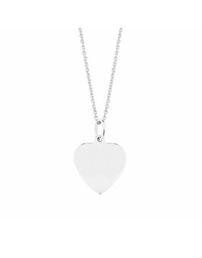 Lykken Hearts silver necklace engravable heart