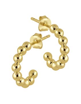 Lykken Casuals gold-plated stud earrings 14 mm