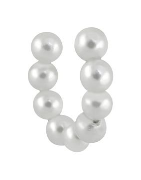Lykken Casuals silver pearl earcuff earrings