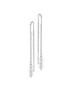 Lykken Pearls pearl chain earrings